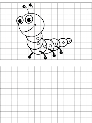 Caterpillar Drawing coloring page