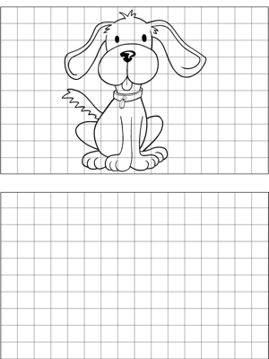 Dog Drawing coloring page