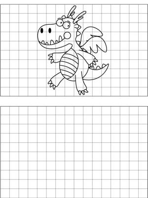 Dragon Drawing coloring page