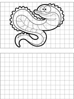 Eel Drawing coloring page