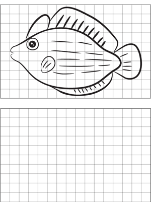 Fish Drawing coloring page
