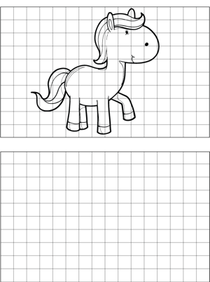 Horse Drawing coloring page