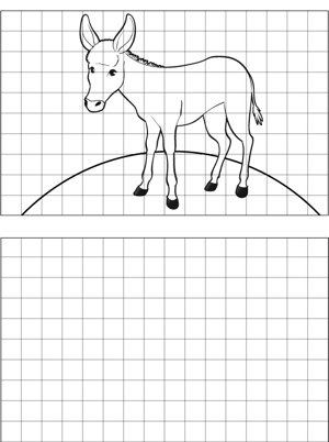 Mule Drawing coloring page