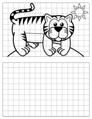 Tiger-Drawing coloring page