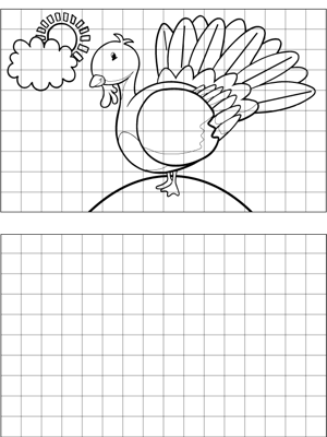 Turkey Drawing coloring page