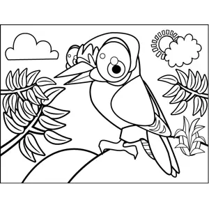 Bird with Talons coloring page