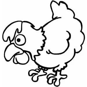 Chicken Search For Food coloring page