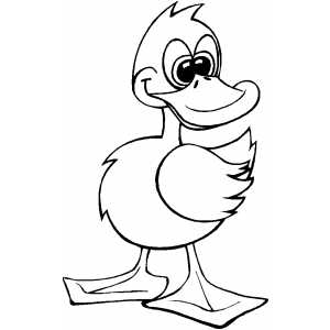Duckling coloring page