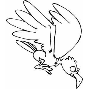 Hunting Eagle coloring page