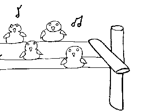 Singing Birds Coloring Page
