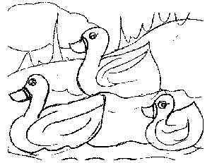 Ugly Ducklings coloring page