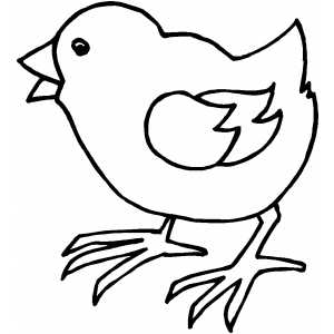 Walking Chick coloring page