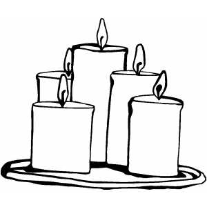 Candle Group coloring page