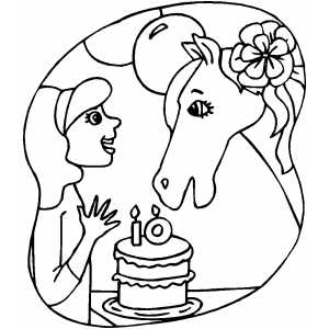 Kids 10th Birthday Coloring Page