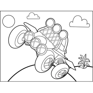 4-Wheeler coloring page