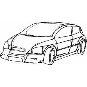 Classic Car coloring page