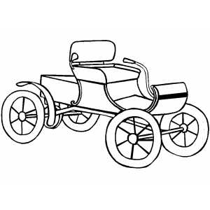 Classic Old Car coloring page