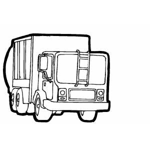 Container Truck coloring page