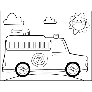 Fire Truck coloring page