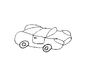 Sport Car Coloring Page