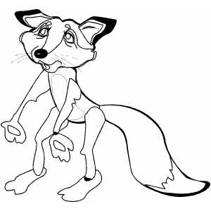 Fox Cub coloring page