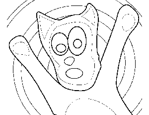 Kitty Spill coloring page