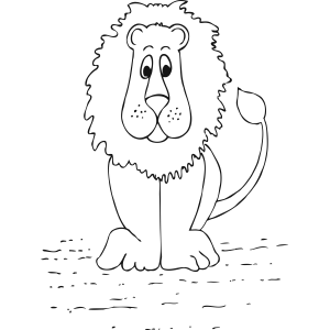 Regal Lion coloring page
