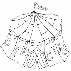 Circus Title coloring page