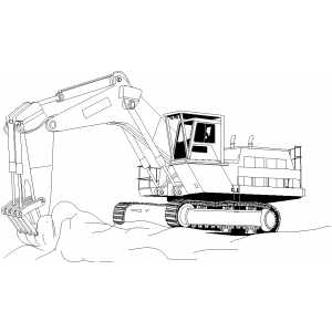 Excavation coloring page