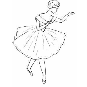 Ballet Calming Move coloring page