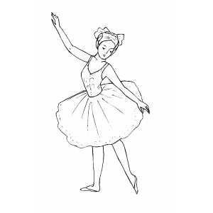 Ballet Girl coloring page