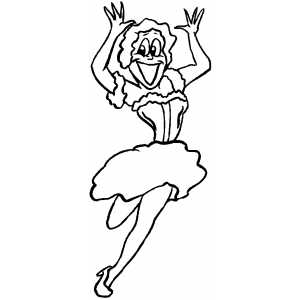 Dancer Wriggle coloring page