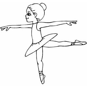 Dancing Girl coloring page