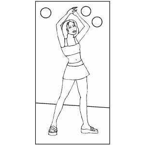 Modern Dancing coloring page