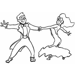 Tango Dance coloring page
