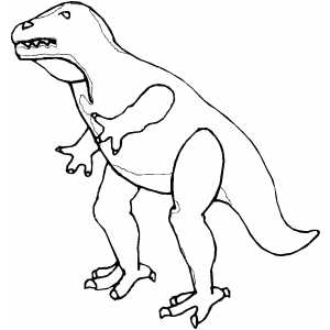 Angry Dinosaur coloring page