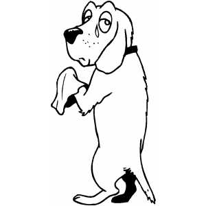 Crying Dog coloring page