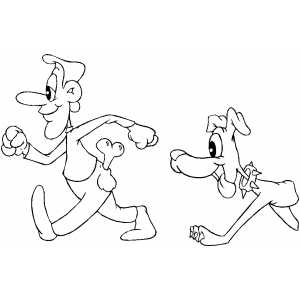 Dog Hunting For Bone coloring page