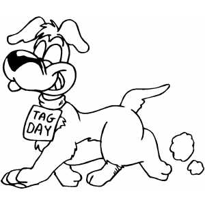 Dog Tag Day coloring page