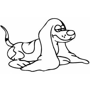 Dog With Floppy Ears coloring page