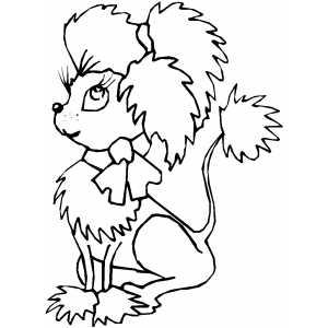 Fancy Dog coloring page