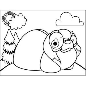 Fat Puppy coloring page