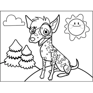 Spotted Dog coloring page