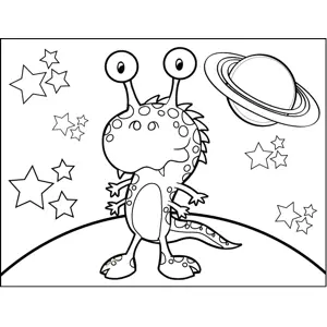 Dragon Monster with Spots coloring page