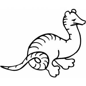 Dragonlike Creature coloring page