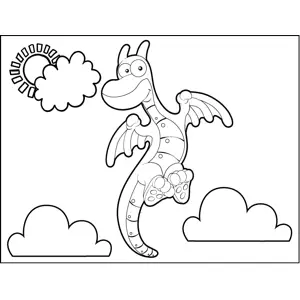 Horned Dragon coloring page