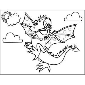 Proud Dragon coloring page