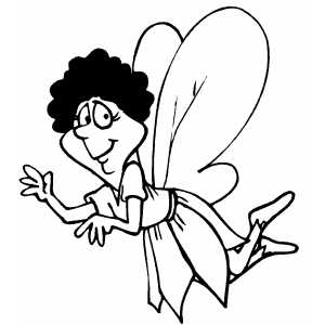 Confused Fairy coloring page