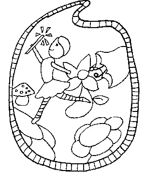 Dancing Fairy Coloring Page