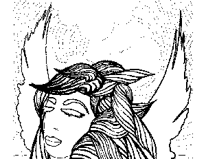 Fairy Dreaming Coloring Page